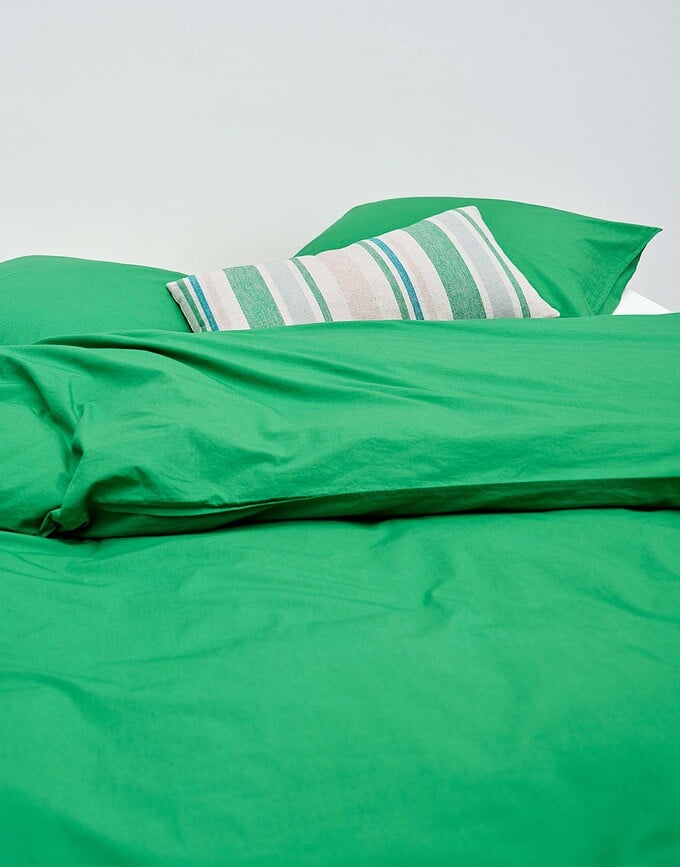 Juego de Funda Nórdica Tove, 260 x 220 cm, verde, 2 fundas de almohada 60 x 70 cm