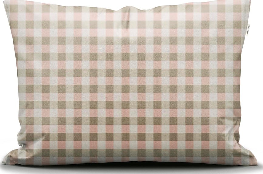 Gyda Kissenbezug 60 x 70 cm kariert beige-rosa