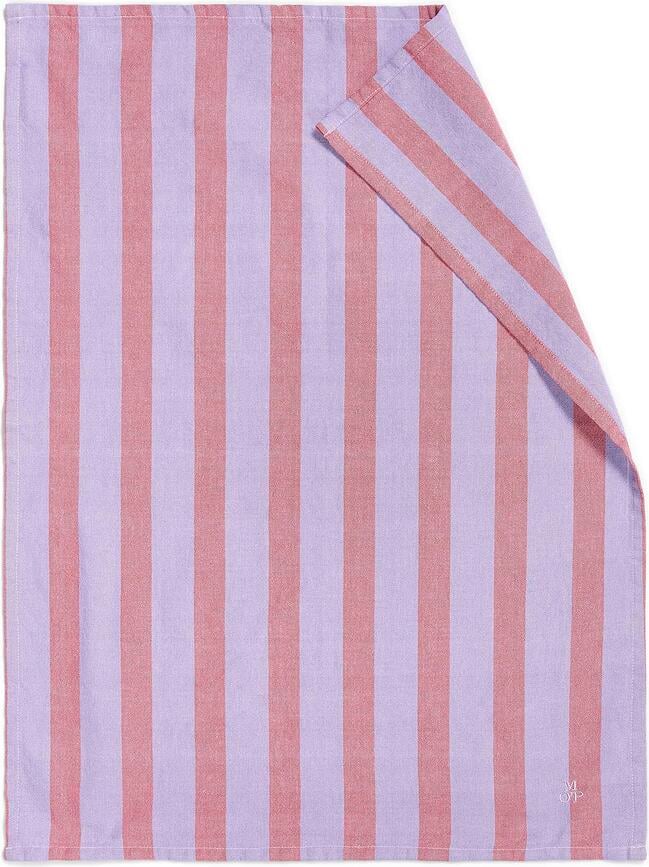 Haley Kuhinjski Ručnici prugasti 50 x 70 cm ružičasti kobaltni 2 kom.