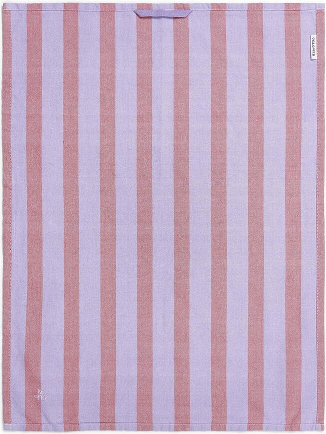 Haley Πετσέτες Κουζίνας ριγέ, 50 x 70 εκ, ροζ και κοβάλτιο, 2 τμχ