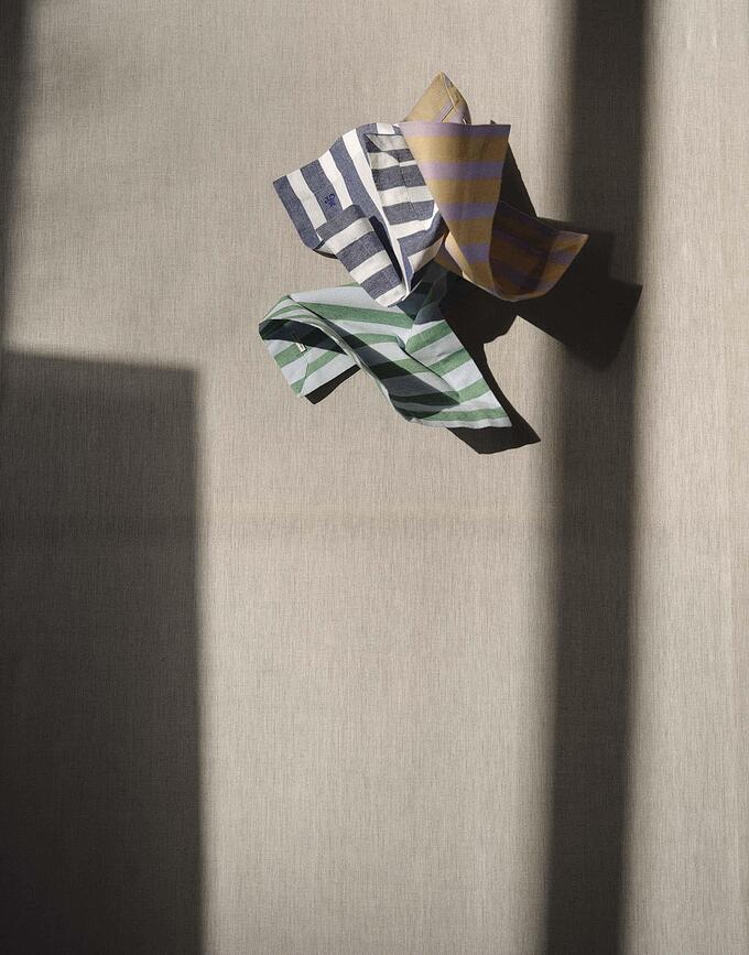 Haley Σουπλά ριγέ, 33 x 45 εκ., πορτοκαλί-λιλά, 2 τμχ