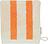 Heritage Gant de Toilette à rayures, 16 x 22 cm, beige et orange