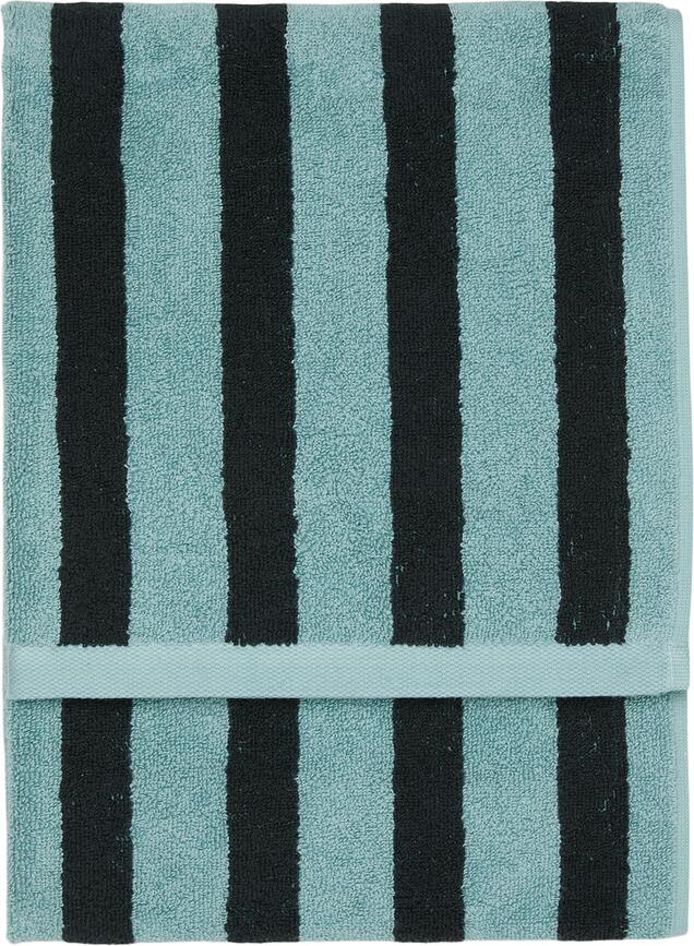 Heritage Handtuch 50 x 100 cm gestreift blau-schwarz