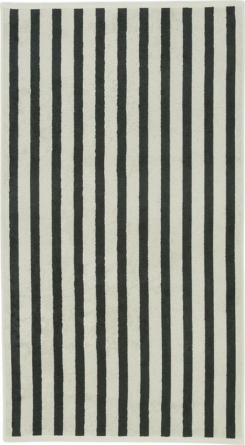 Heritage Πετσέτα ριγέ, 70 x 140 cm, μπεζ-ανθρακί