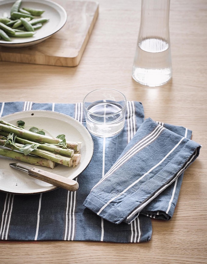 Jona Set de table, bleu