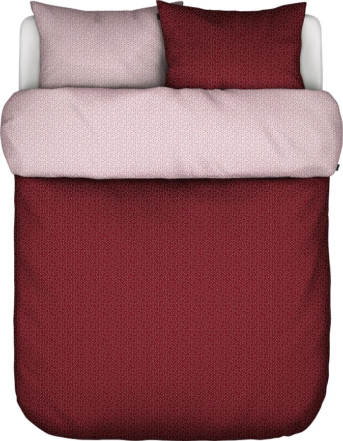 Juego de Cama Svara, 200 x 220 cm, rojo, 2 fundas de almohada 60 x 70 cm