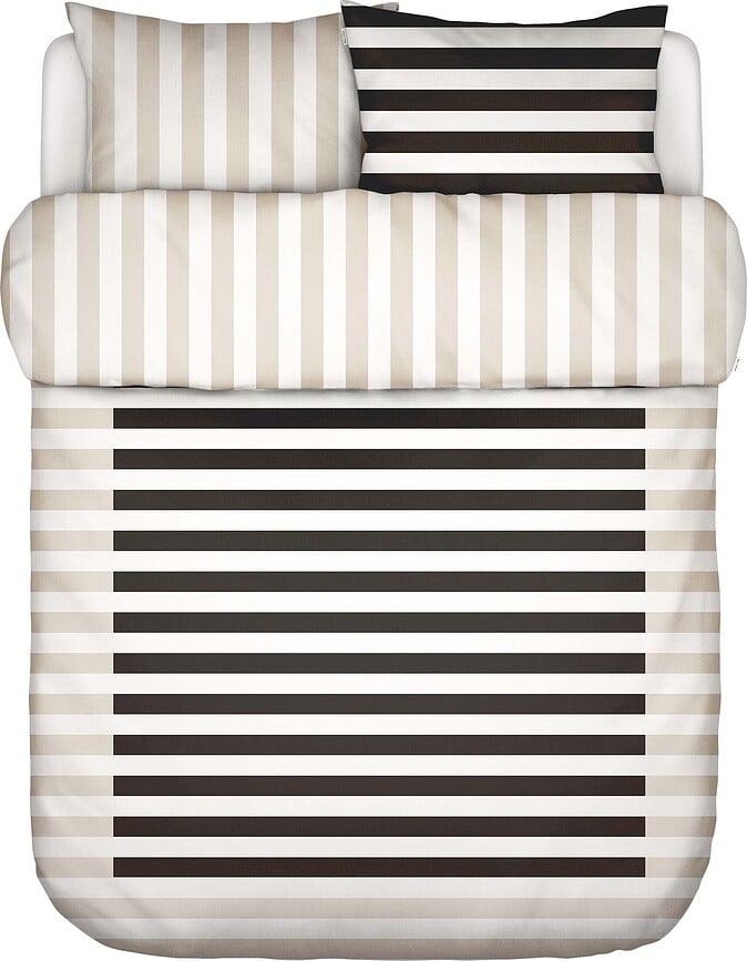 Juego de Funda Nórdica Sanna, 260 x 220 cm, antracita, con 2 fundas de almohada 60 x 70 cm