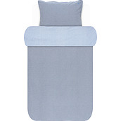 Kiruna Bedding 155 x 220 cm blue with pillowcase 80 x 80 cm