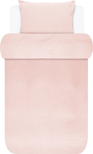 Kuva Bettwäsche 135 x 200 cm rosa mit Kissenbezug 80 x 80 cm