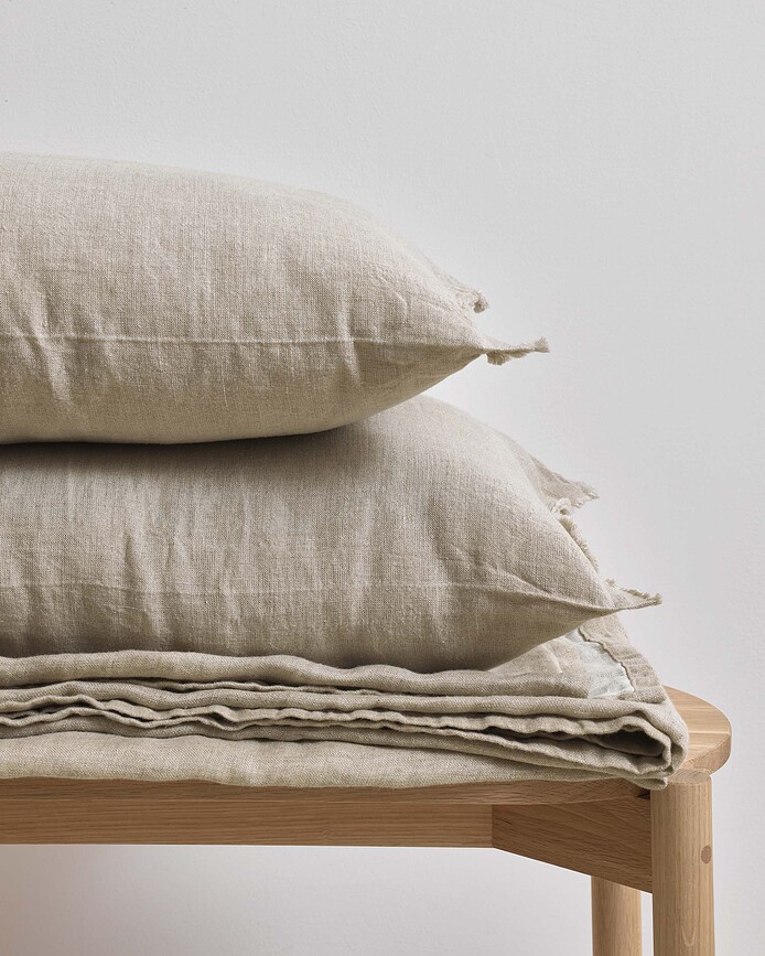 Linka Coussin 30 x 60 cm, beige, en lin