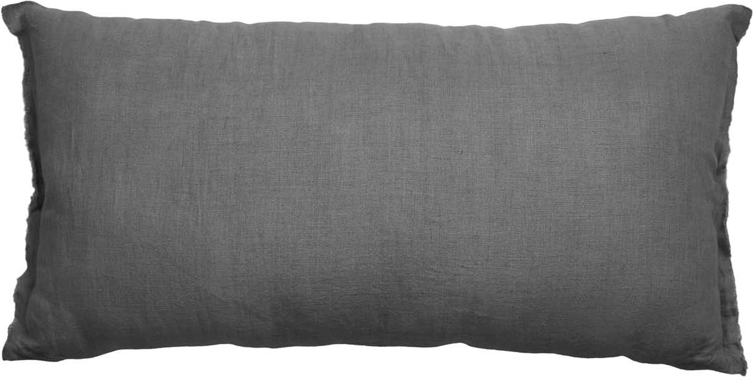 Linka Kissen 30 x 60 cm dunkelgrau aus Leinen
