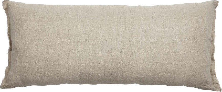 Linka Taie d'oreiller 40 x 90 cm, beige, en lin