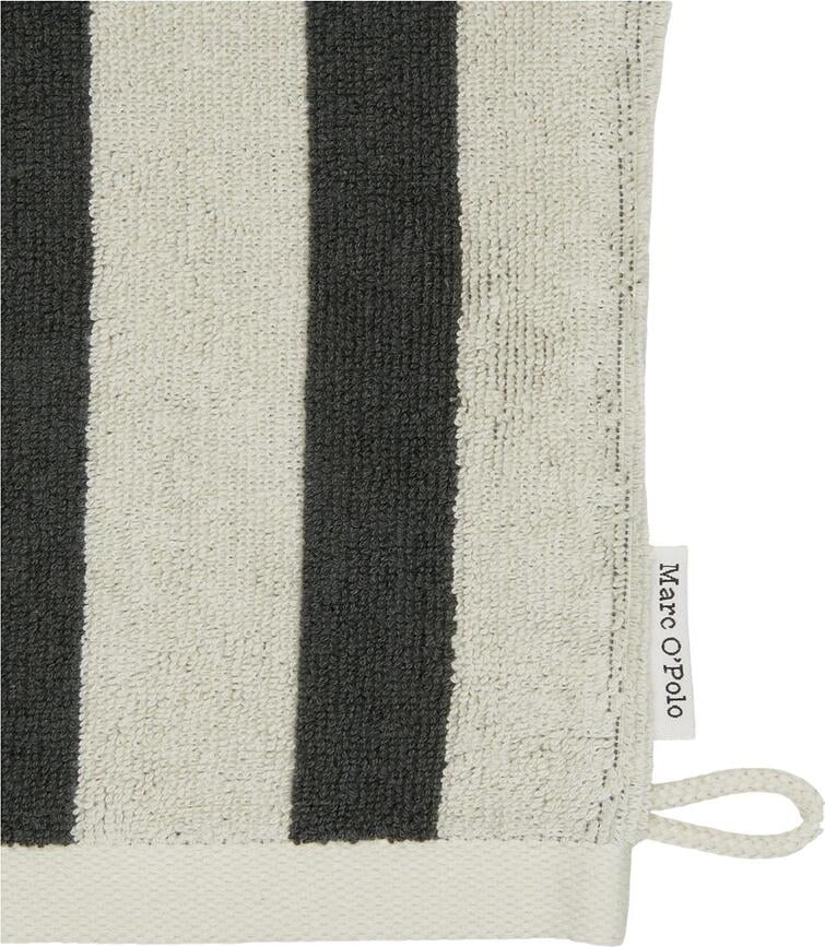 Manopla de Baño a rayas Heritage, 16 x 22 cm, beige y naranja