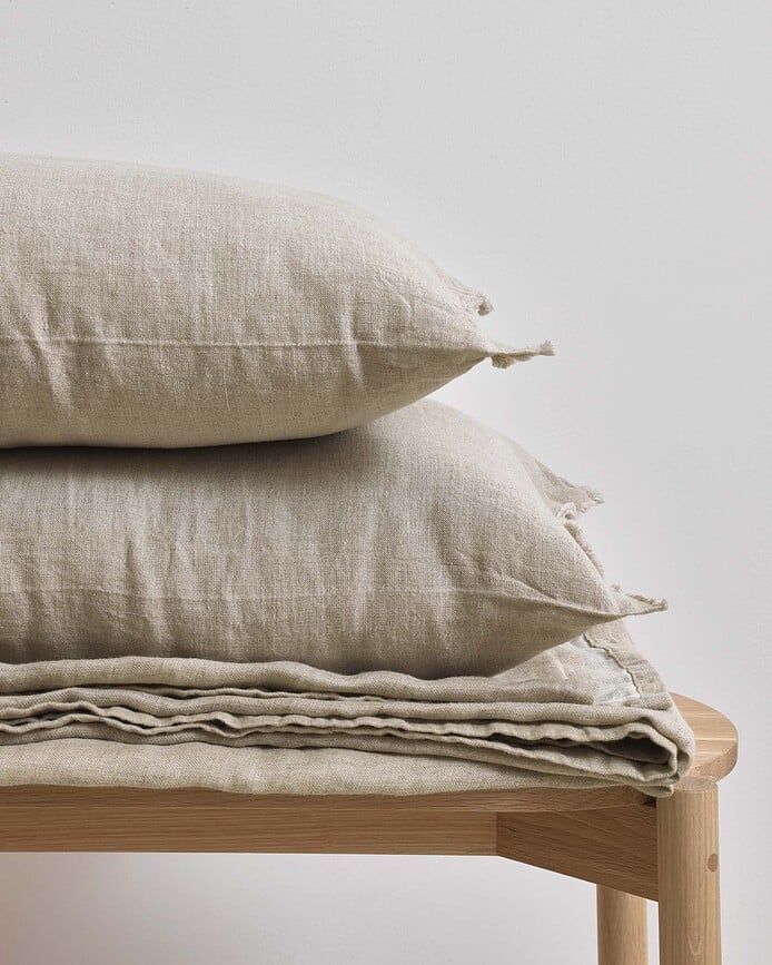 Colcha de lino Linka, 150 x 200 cm, beige