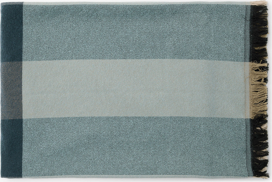 Manta Eryk, 150 x 200 cm, beige y negro