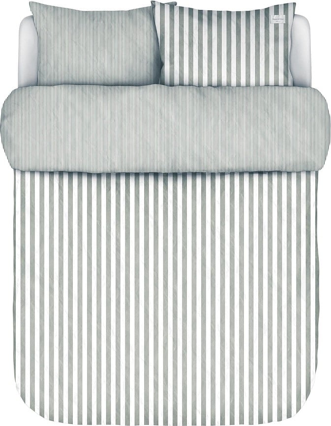 Mikkeli Posteljina 240 x 220 cm siva s 2 jastučnice 60 x 70 cm