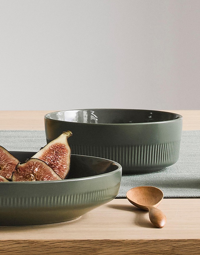 Moments Assiette Creuse 21,5 cm, olive