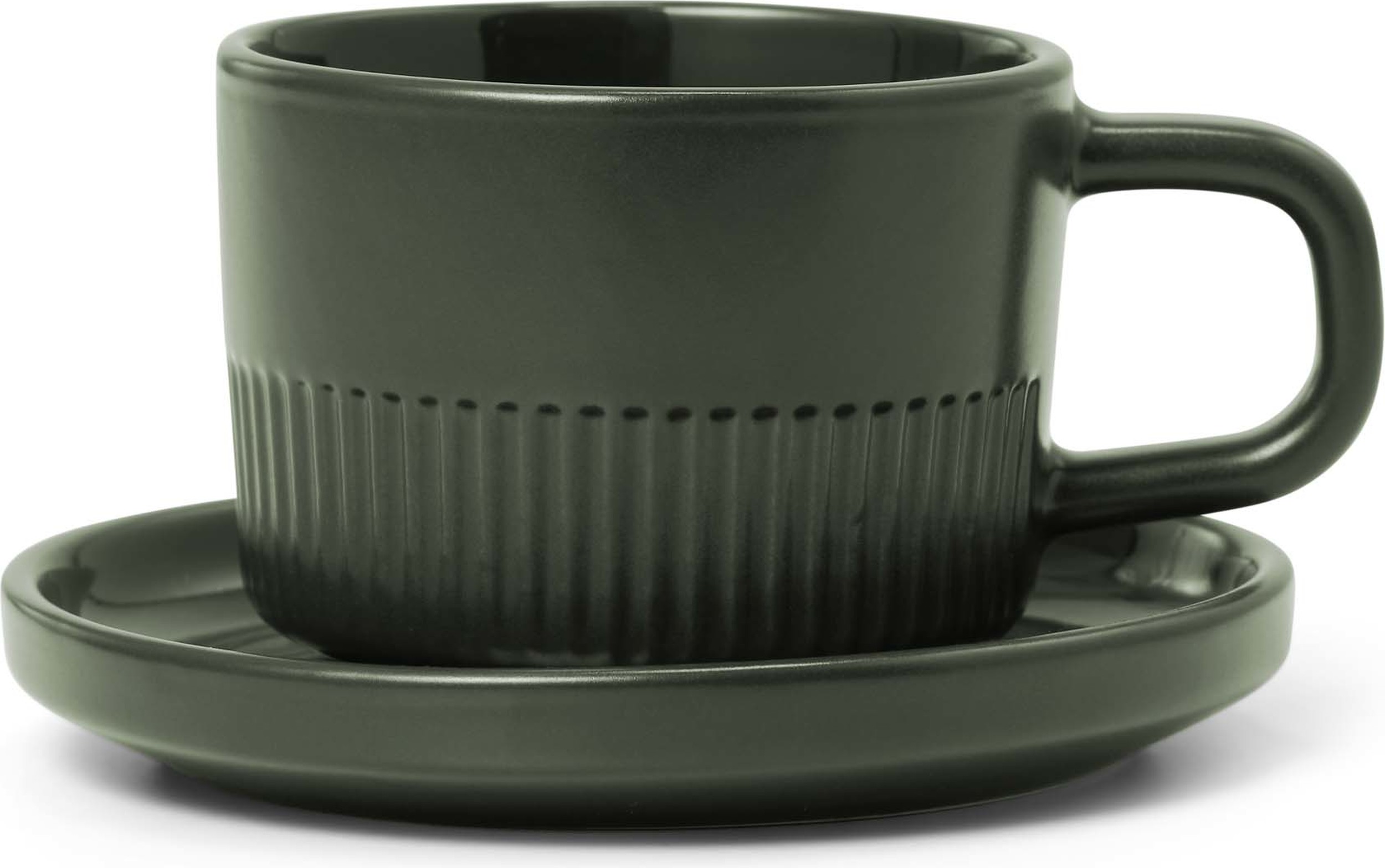 Moments Espressotasse 100 ml olivenfarben mit Untertasse