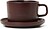 Moments Šalica za kavu 200 ml smeđa sa tanjurićem