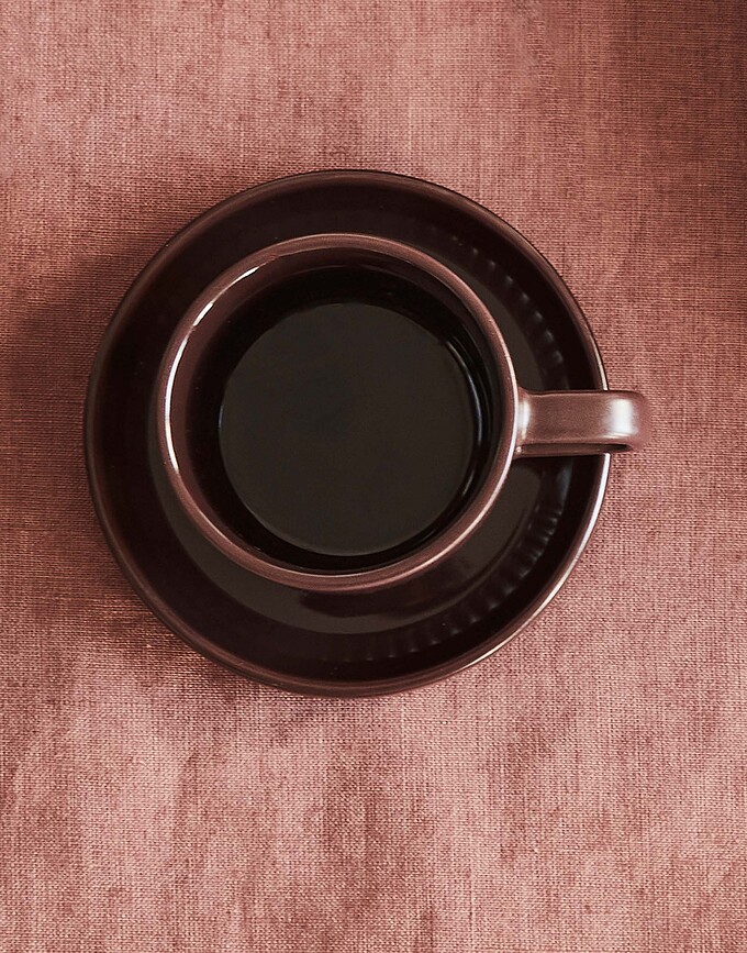 Moments Skodelica za espresso s krožničkom, 100 ml, olivna