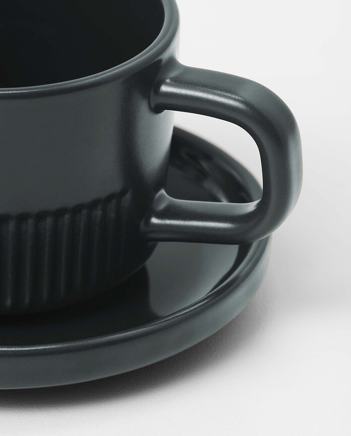 Moments Tasse à Espresso avec soucoupe, 100 ml, olive