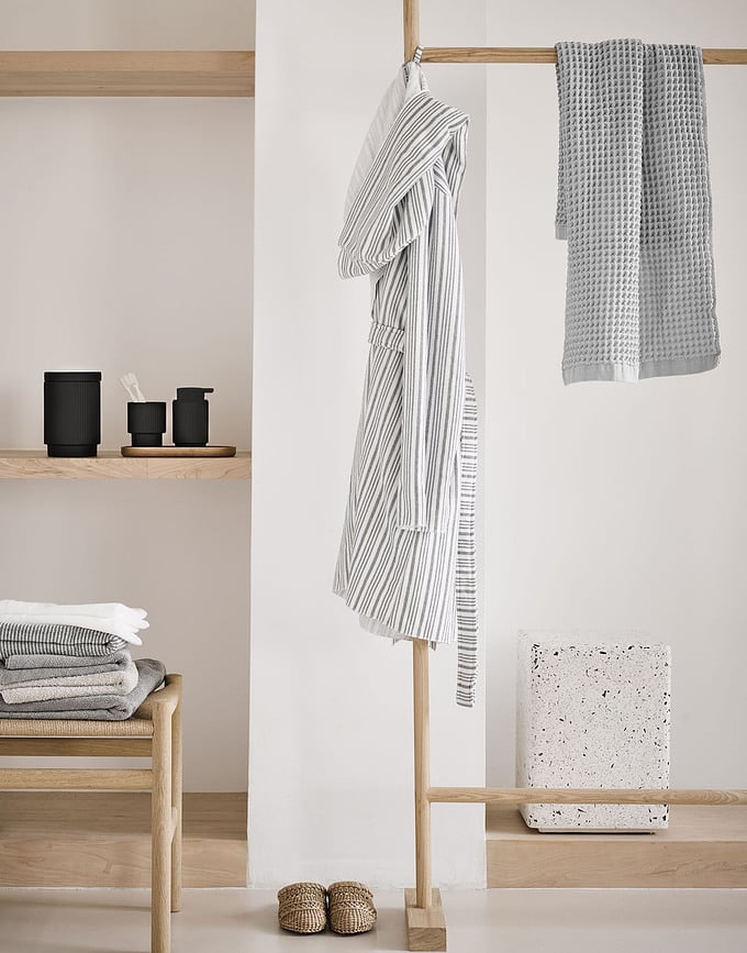 Mova Serviette 70 x 140 cm, anthracite