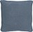 Nordic Knit Coussin 50 x 50 cm, gris-bleu, coton biologique
