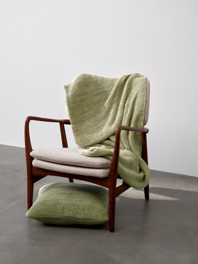 Nordic Knit Deka 130 x 170 cm plava