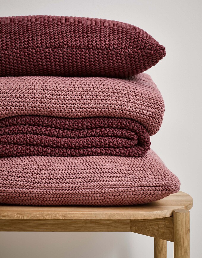 Nordic Knit Jastuk 30 x 60 cm kameni organski pamuk