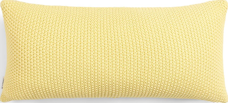 Nordic Knit Jastuk organski pamuk žuti 30 x 60 cm