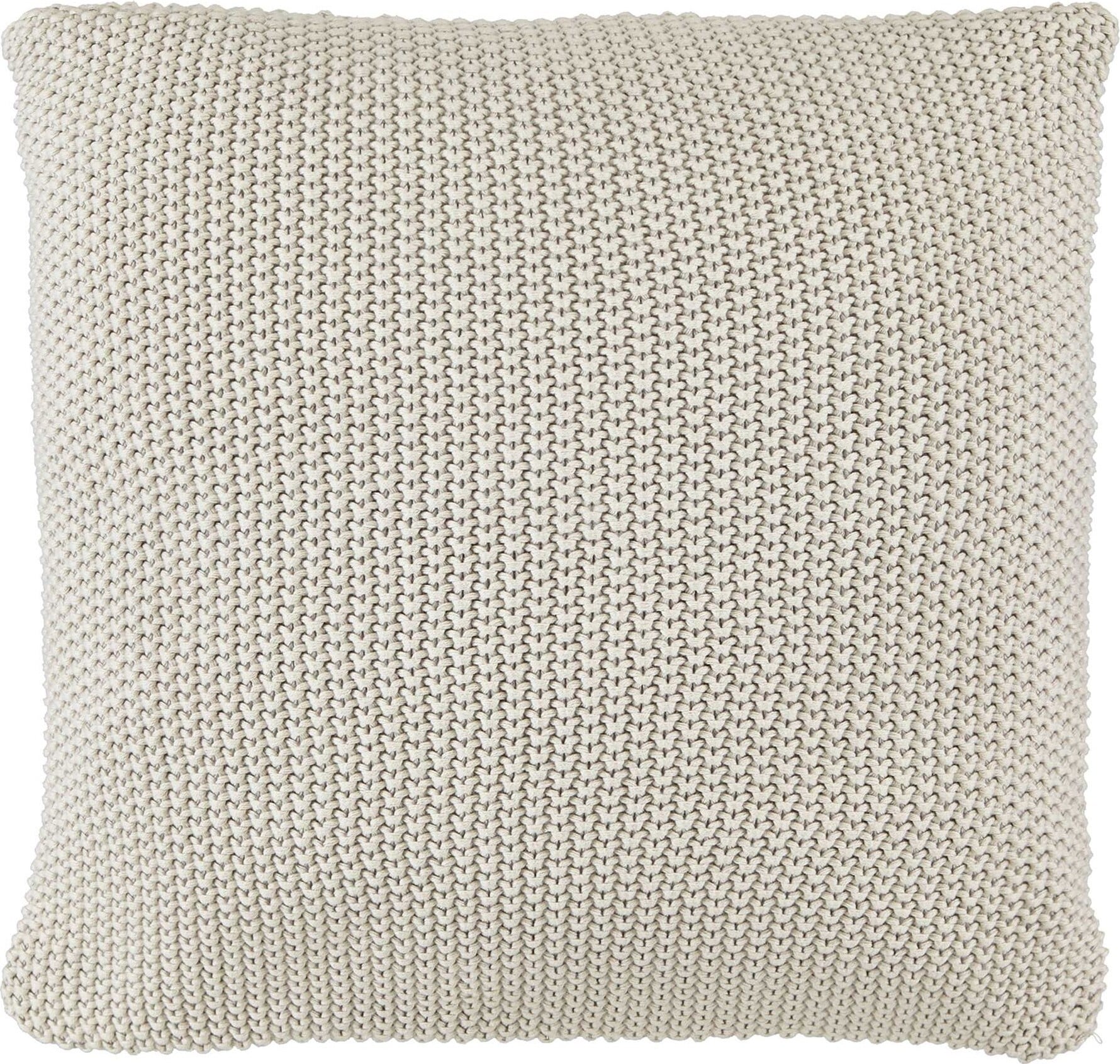 Nordic Knit Kissen 50 x 50 cm beige aus Bio-Baumwolle