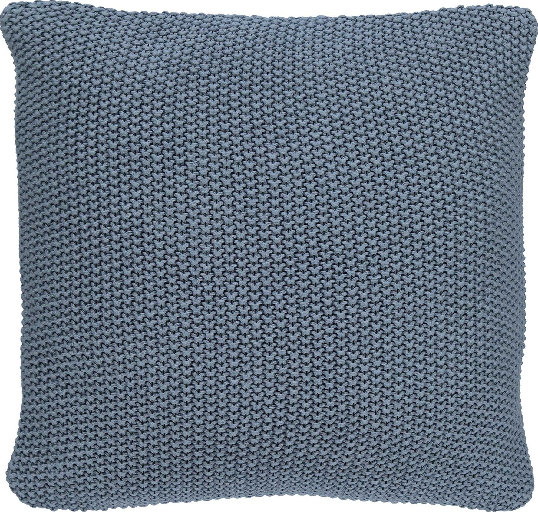 Nordic Knit Kissen 50 x 50 cm grau-blau aus Bio-Baumwolle