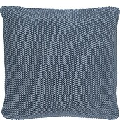 Nordic Knit Kissen 50 x 50 cm grau-blau aus Bio-Baumwolle