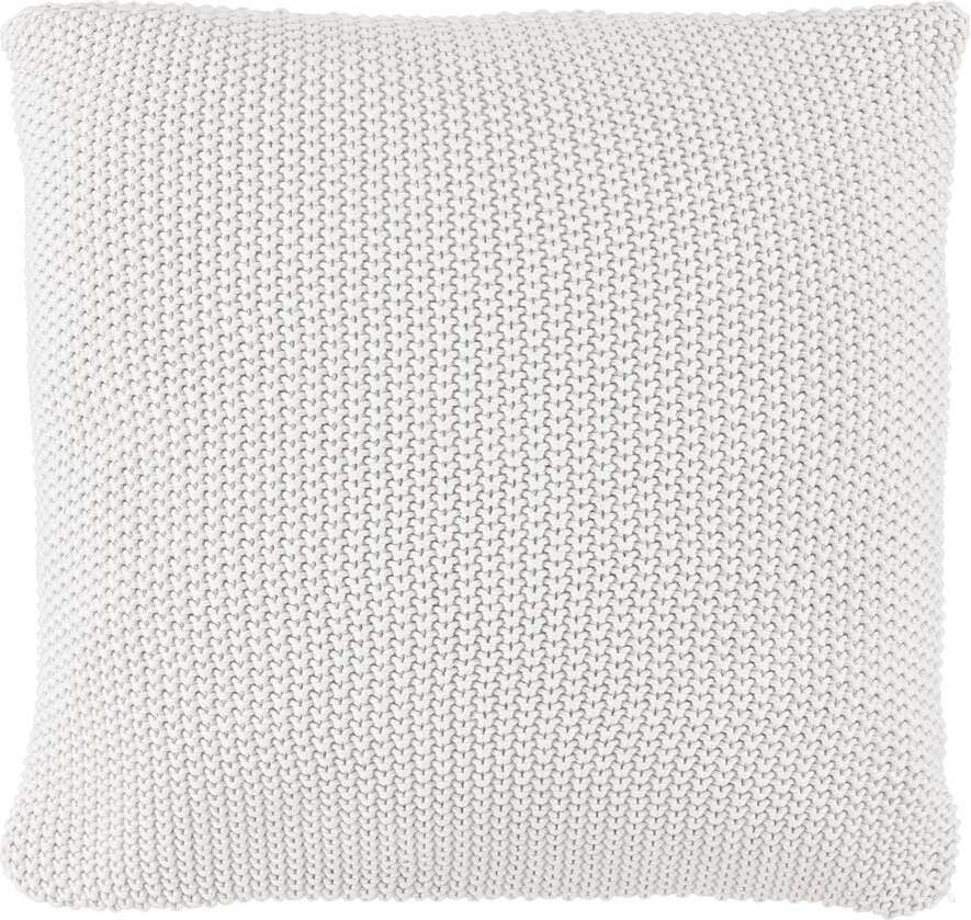 Nordic Knit Kissen 50 x 50 cm weiß aus Bio-Baumwolle