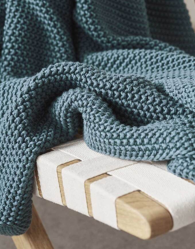 Nordic Knit Pled, 130 x 170 cm, moder