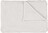 Nordic Knit Plaid 130 x 170 cm, blanc, en coton biologique