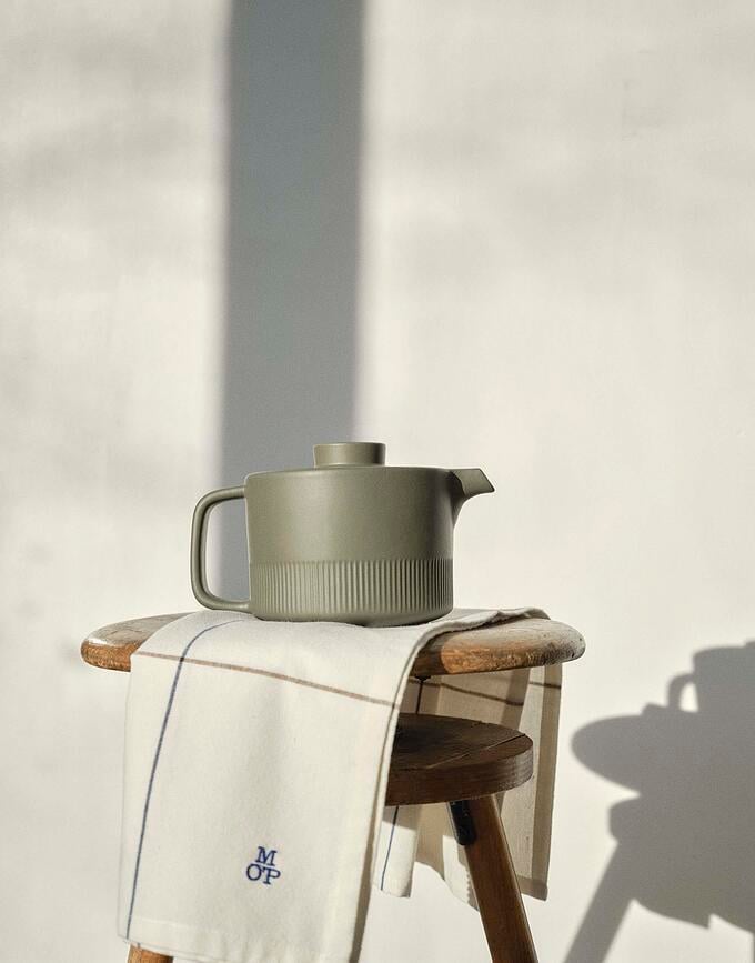 Paños de cocina Haley, 50 x 70 cm, beige claro y color arena, Pack de 2