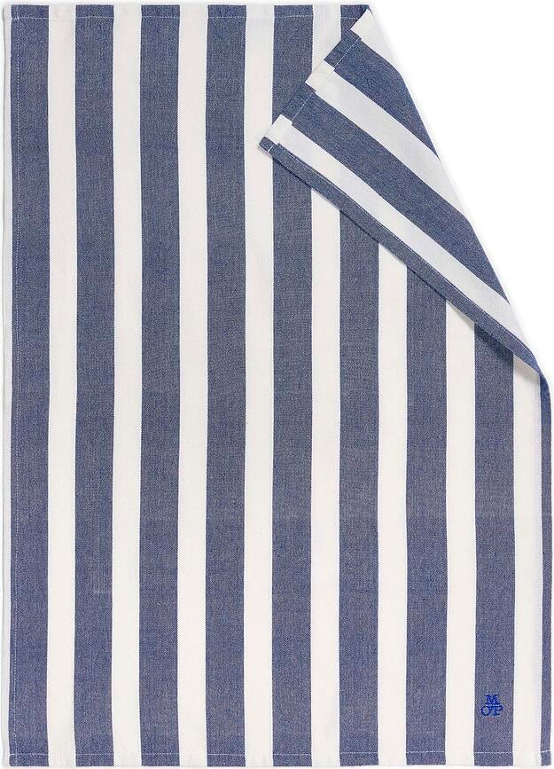 Paños de cocina a rayas Haley, 50 x 70 cm, rosa y cobalto, 2 unidades