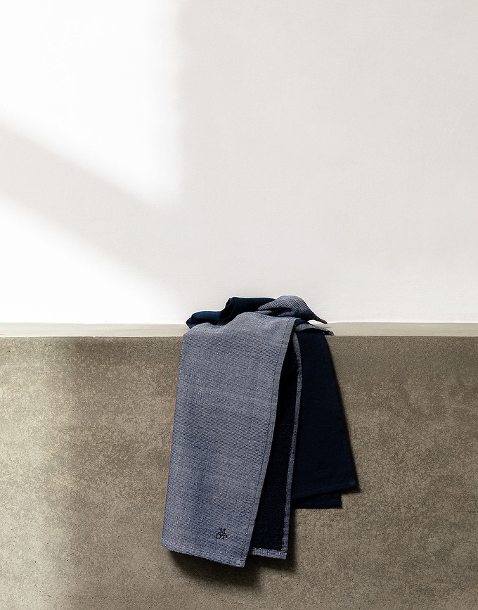 Paños de Cocina Kinno, 50 x 70 cm, gris claro, 2 unidades