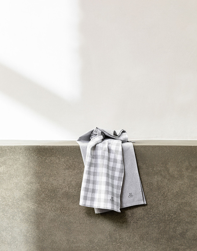 Paños de cocina Orebro, 50 x 70 cm, gris claro, 2 unidades