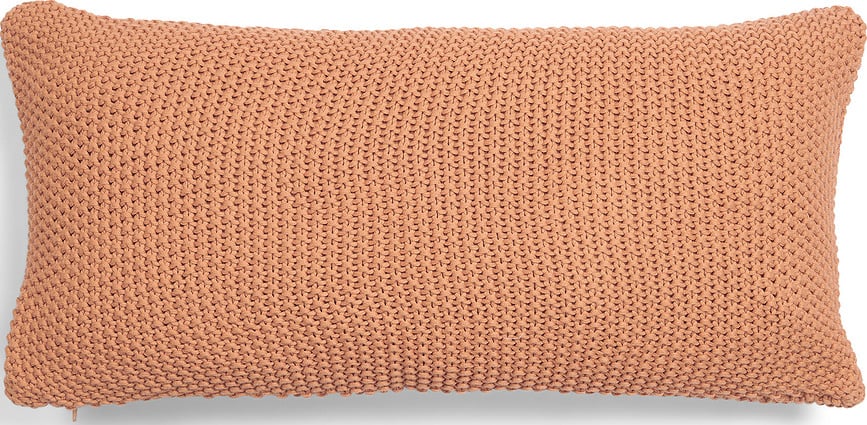 Pernă Nordic Knit 30 x 60 cm nisipie din bumbac organic