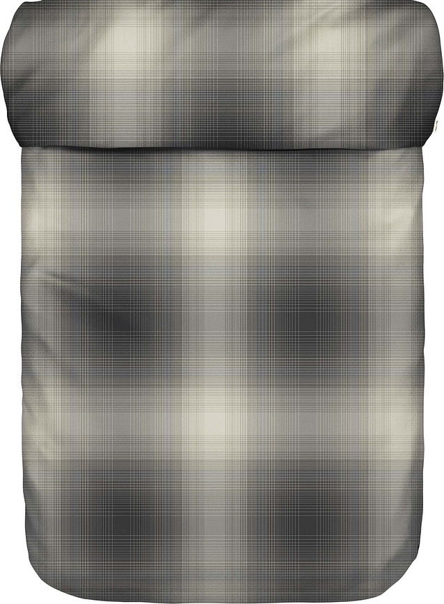 Phia Housse de Couette avec fermeture éclair, 160 x 200 cm, noire