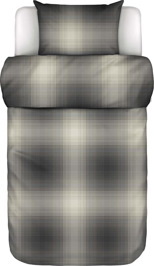 Phia Posteljina 135 x 200 cm crna s jastučnicom 80 x 80 cm patentni zatvarač