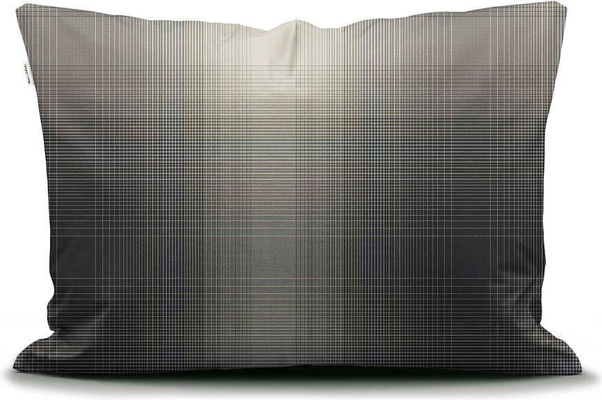 Phia Taies d'Oreiller avec fermeture éclair, 50 x 70 cm, noires, Lot de 2