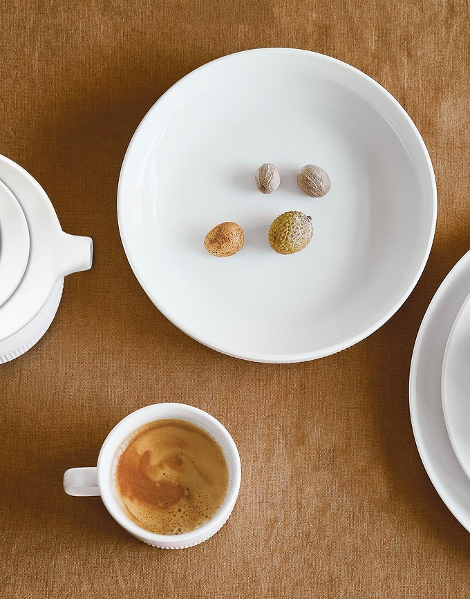 Plato Hondo Moments, 21,5 cm, gris claro