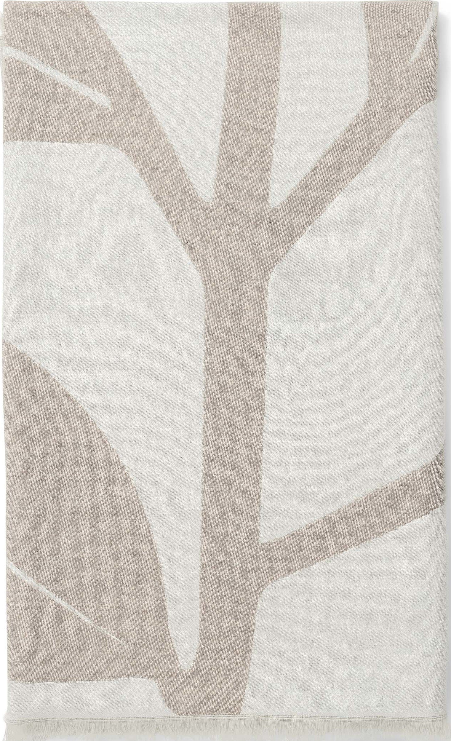 Pled Skane 135 x 190 cm beżowo-brązowy