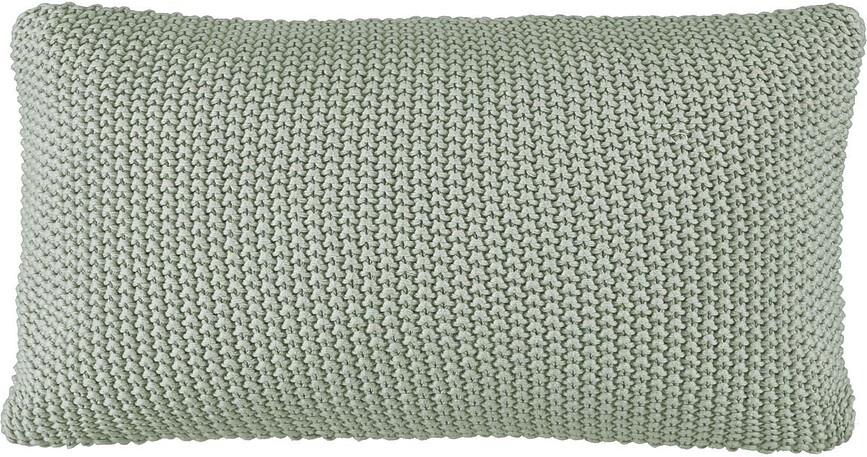 Подушка Nordic Knit 30 x 60 см, пастельно-зелена, з органічної бавовни