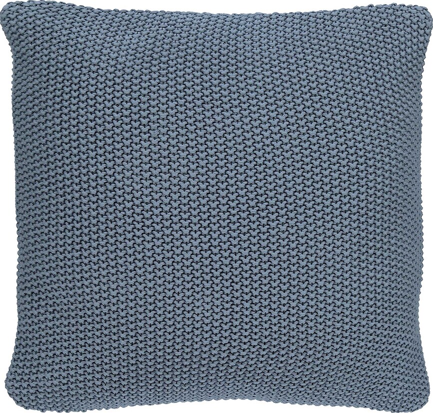 Подушка Nordic Knit 50 x 50 см, сіро-блакитна, з органічної бавовни
