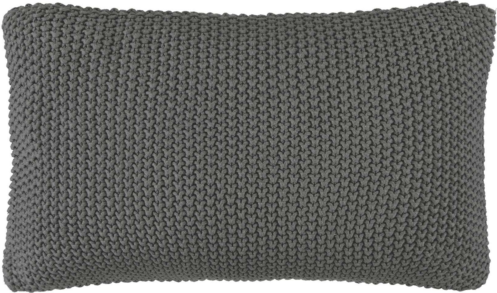 Poduszka Nordic Knit 30 x 60 cm kamienna z bawełny organicznej