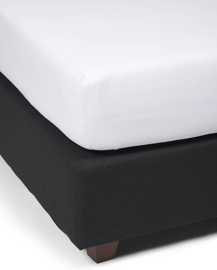 Premium Organic Plahta s gumicom 100 x 200 cm bijela